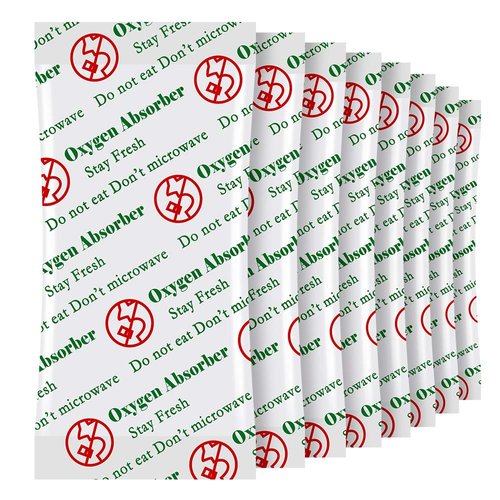 MakMeFre 300cc(50Packets) Oxygen Absorbers for Food Storage, Food Grade Oxygen Absorbers Packets for Food