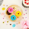 33 Pcs Donut Grow up Cake Topper Baby Sprinkle Decorations Dount Themed Cake Topper Realistic Artificial Donuts Mini Donut Cupcake Topper for Kids Birthday Donut Themed Party Supplies