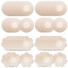YISIBIA 40 Pairs Nipple Covers For Women Disposable Invisible & Natural Satin Nipple Stickers Petals Breast Pasties (Nude)