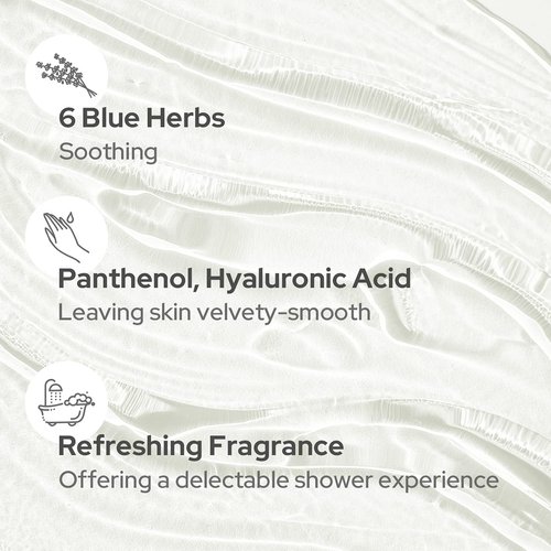 DUFT&DOFT Sophy Soapy Perfumed Body Wash with Coconut Oil - Deep Cleansing With Six Blue Herbs - Refreshing & Moisturizing Natural Ingredients - Paraben Free 17.6 fl oz