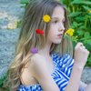 Janinka 72 Pieces Self Hinge Hair Barrettes for Girls Plastic Hair Barrettes 80s 90s Hair Clip Pins Cartoon Hairpin Colorful Cute Hair Barrette Hair Clip for Toddler Girls (Multicolor,Delicate)