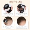 MSMEESUYA Hairline Powder Instantly, Fill In Fine or Root Touch up powder,Thinning Hair Instantly Thicker Touch Up for Windproof&Sweatproof, Darkroot touch up for Men & Women (BLACK丨4g/0.14Ounce)
