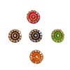 Multi Colour Kumkum Bindi With Round Golden Stone for Women's | Multi Colour Kumkum Bindi,Sticker Bindi, Small Ethnic Bindi, Tikka for Women’s..