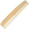 Giorgio G41 5" 130mm Coarse/Fine teeth - Flexible men's Hair, Beard & Mustache Pocket Comb. Hand-Made of quality Durable Cellulose Acetate, Saw-cut and Hand Polished. (Imitation Horn) (Giorgio G41)