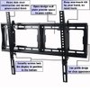 VideoSecu Tilting TV Wall Mounts for Sanyo 32" 37" 42" 48" 50" 65" Plasma LCD LED TV FVD48P4 DP50E44 DP32746 DP32647 DP32648 DP32649 DP37647 DP42740 DP50741 DP50710 DP50740 DP65E34 BG3