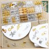 VENOFEN 232PCS Hair Jewelry for Braids Butterfly Braid Clips Silver Loc Jewelry Gold Dreadlock Beads Wooden Beads for Hair Metal Cuffs Rings Braids Accessories Hair Decoration for Women and Girls