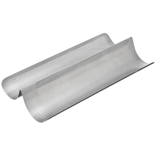 Chicago Metallic Commercial II Non-Stick Perforated French Bread Pan, Perfect for creating a crisp, golden-brown crust,