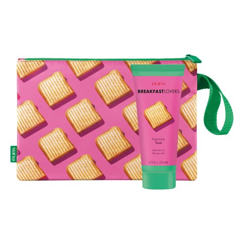 Pupa Milano Breakfast Lovers Set, Toast, 2 Pc - Gift Set - Shower Milk - Body Wash - Body Soap - Hydrating Body Wash - Skincare Set
