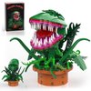 Audrey 2 Piranha Plant Building Toys Compatible with Lego Sets, Little Shop of Horrors Flowers Cannibal with Openable Mouth Building Blocks, Gift for TV Fans Birthday Halloween Christmas Kids Ages 8+