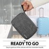 Fosmon Hanging Travel Toiletry Bag, Compact Toiletries Organizer, Cosmetic Makeup Portable Bag, Shower Bathroom Shaving kit, Hygiene Water-Resistant Carrying Travel Accessories for Men and Women