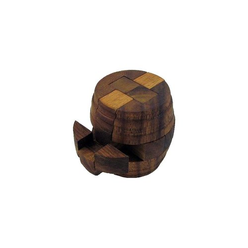 Beer Barrel Antique Style Brain Teaser Wooden Puzzle