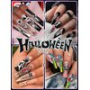 60PCS Halloween Nail Charms, EBANKU Alloy Nail Rhinestone for Acrylic Nails 3D Silver Spider Nail Art Rhinestone Jewelry Crafts Retro Nail Gems Halloween Gifts for Women Girls DIY Nail Art Decoration