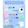 Fimax 6 Roll Mini Printer HD Photo Paper, 30 x 57mm Thermal Paper White Self-Adhesive for M02, T02, PeriPage A6 Portable Bluetooth Pocket Mobile Printer and other Portable Thermal Printer
