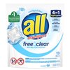 All Mighty Pacs Laundry Detergent, Free Clear for Sensitive Skin, 19 Count Pods (Pack of 2)