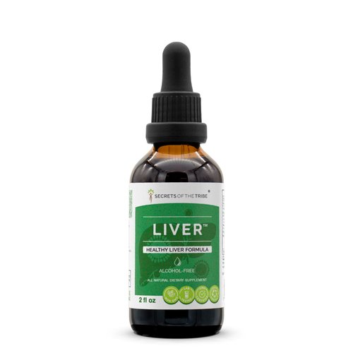 Secrets of the Tribe - Liver, Healthy Liver Formula, Herbal Supplement Blend Drops Alcohol-Free Liquid Extract (2 fl oz)
