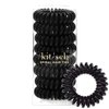 Kitsch Spiral Hair Ties for Women - Coil Hair Ties for Thick Hair | No Crease Hair Tie | Spiral Hair Ties No Damage | Hair Coils & Phone Cord Hair Ties for Thin Hair, Hair Ties Spiral, 8 pcs (Black)