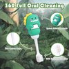 ZMRZ Kids Toothbrush - Soft Bristles for Toddlers & Children Aged 1-4 - Fun Dinosaurs Shape for 360 Degree Cleaning - Gifts for Kids’ Birthday (2 Count (Pack of 1), Green & Pink)
