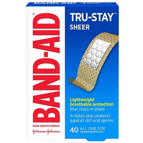 BAND-AID Comfort-Flex Sheer Adhesive Bandages, All One Size 40 ea (Pack of 4)