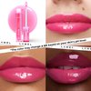 Lamel All-in-One Lip Oil - Lightweight, No-Sticky, Tinted, Plumping, Hydrating Lip Gloss - Lip Balm for Day & Night Use, Long-Lasting Lip Stain, Lip Glow Oil, Lip Plumper Tint - Pink Sparkle №402