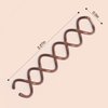 Kitsch 3 PCS Spiral Bobby Pins for Girls and Women - Rounded Tips, Chip-Resistant Bun Twist Spiral Hair Pins | Hair Bun Maker Ideal for Thin & Thick Hair, Secure Hold All-Day - Brown