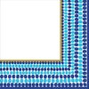 Amscan 701756 Indigo Dots Beverage Napkins, Multi