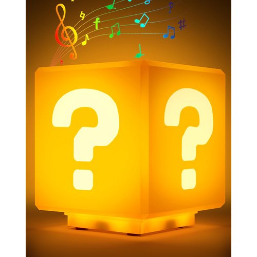 NESIMY Super Bros Toys Night Light for Kids with Game Sound Effects Illusion Lamp Room Decor Merchandise As Gifts for Kids Fans