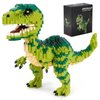 CSNRHG Dinosaur Tyrannosaurus Rex Building Blocks Velociraptor Model Decor Micro Mini Blocks Toy Birthday for Age 6+ Children Adults Teens 1457 Pieces