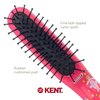 Kent ARTH1 Baby Hair Brush, Hair Brush for Kids, Small Brushes for Hair and Travel Brush Hair Detangler with Non-Scratch Nylon Bristles for Gentle Detangling Arthedz (Dainty Ballerinas Pattern)
