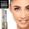 Khasana Ultra Lengthening Dramatic Effect Black Mascara, Waterproof & Long Lasting Formula, Length Maximizing Wand, Up to 48 Hrs Long Wear, Paraben Free & Cruelty Free, 1 Count