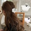 Halloween Hair Claw Clips for Thin Hair, Small Ghost Clips Non-Slip White Ghost Design Claw Clips Halloween Hair Accessories Fashion Hair Styling Party Hair Decorations Cute Hair Barrettes for Women