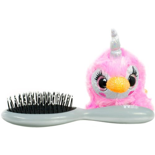 Wet Brush Plush Kid's Detangler (Penguin Unicorn) with Soft IntelliFlex Bristles for All Hair Types, Multicolor