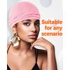 BEACE Silk Satin Lined Pre-Tied Turban Durag Head Wrap for Men & Women, Halo Turban Skull Cap Bonnet Hair Cover for Sleeping