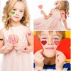 80 Pieces Heart Tattoo Assorted Heart Tattoos Valentines Day Red Temporary Tattoo Waterproof Temp Tattoos Hearts Love Fake Tattoos Valentine Tattoo for Kids Valentines Decal Tattoo Stickers for Women