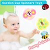 Baby Bath Toys for Kids 1-3 Toddler Suction Cup Spinning Bath tub Toys Sensory Toys for 1 2 3 4 Year Old Girls Boys Gifts Ideal with Color Box