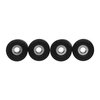 Teak Tuning Eco 85D CNC Poly Fingerboard Wheels - Street Shape, 7.5mm Dia., 5mm Wide - Black Colorway