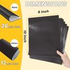 WUDIME Magnetic Sheets with Adhesive Backing, 8" x 10", 6 Pack Flexible Strong Magnet Sheets, Fridge Magnet DIY, Cuttable Magnets Paper Sheets, Peel and Stick Magnets for Photos, Crafts Die Storage