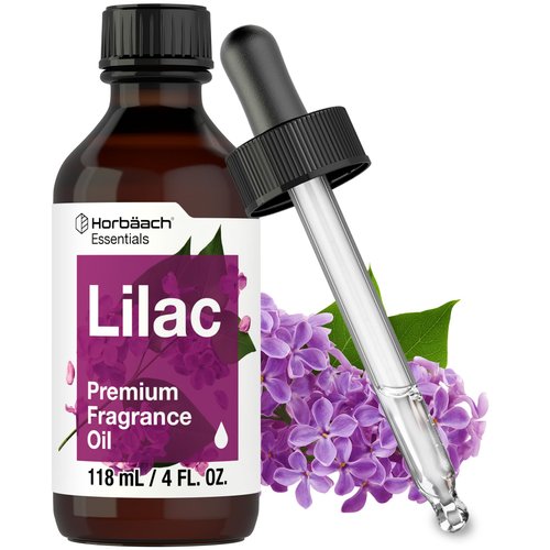 Horbaach Lilac Fragrance Oil | 4 fl oz (118 mL) | Premium Grade | for Diffusers, Candle and Soap Making, DIY Projects & More