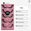 Cat Eye Lashes Mink Magnetic Eyelashes Natural Look 3D Curl Winged Natural Durable Makeup Realistic Self Adhesive Messy End Eye Elongated Thick False Eyelashes Soft Fake Lashe (5 Pairs Pack) (Style 7)