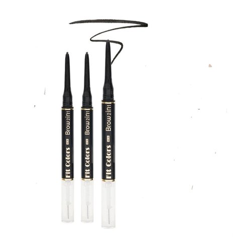Eyebrow Pencil, Dual Ended With Mechanical Brow Pencil And Spoolie Brush, Double-ended Pencil, Eyebrow Pencil, Brush, Spiral Brush, Eyebrow Pencil (Brown)