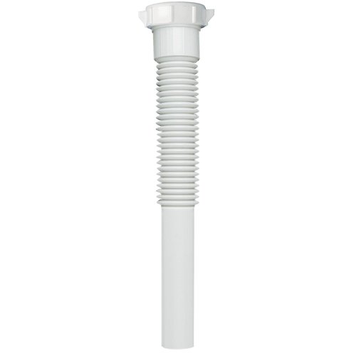 Plumb Pak PP812-5 Flex 'N Fix Extension Tube, 9" x 1-1/4" Inlet, 1-1/4" x 9", White