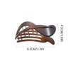 CAKURE French Concord Hair Clips Black Flat Hair Claw Clip for Thick Hair Banana Hair Barrettes for Styling Hair Accessories for Women and Girls (Pack of 2)