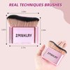 zmnklry Self Tanner Brush, Make Up Kabuki Brush, Sunscreen Application Tanning Brush, Kabuki Brush for Self Tanner,Tanning Brush for Self Tan, Body Self Tanning Brush, Rose Gold Self Tan Brush