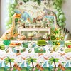 Suhelkit Dinosaur Two Rex Birthday Decorations Boy - Dinosaur Birthday Party Supplies, Paper Plate, Cup, Napkin, Fork, Dino Theme Dinosaur 2-Year-Old Birthday Party Decorations Tableware | 24 Guests