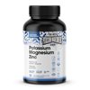 Magnesium Potassium Supplements w/Zinc - 90 Capsules - Magnesium Potassium Zinc for Vascular Health – High Absorption Vegan Potassium Magnesium Supplement for Leg Cramps & Sleep