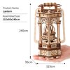 bennama 3D Wooden Puzzles Medieval Style Vintage Lantern Model Kits Includes Light Source, Brainteaser and Puzzle for Christmas/Birthday,Gifts for Adults and Teens to Build Combination