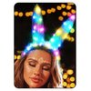 Catery Light Up Halloween Headbands Bunny Ears Headhand Glowing Bunny Costume Accessories for Women