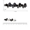 1PC French Butterfly Hair Barrettes and 2PCS Rhinestone Butterfly Hair Clips Bobby Pins Hairpins Accessory for Women (A #)