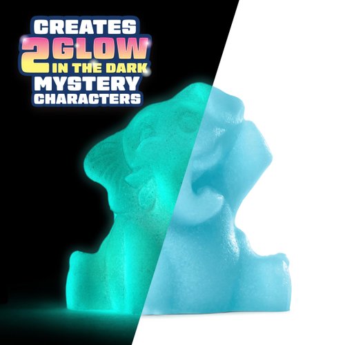 Elmer's Squishies Kids’ DIY Activity Kit, Glow in the Dark Toy Kit, Creates 2 Mystery Characters, 13-Piece Set, Ages 6+