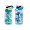 Contigo Aubrey Kids Cleanable Water Bottle with Silicone Straw and Spill-Proof Lid, Dishwasher Safe, 14oz 2-Pack, Dinos & Sharks