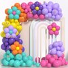 ZFUNBO Balloon Garland Arch Kit, 155pcs Birthday Party Balloons Garland For Magic House Themed Party Decor - Plum Clip, 3D Butterfly Stiker for Baby Shower Gender Reveal Birthday Party